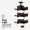 Ventoinha de Teto com Luz Universal Blue Bora 55W 132cm Motor DC Silenciosa Comando