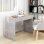VidaXL Bureau en aggloméré 101x50x76,5 cm Gris béton