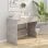 VidaXL Bureau en aggloméré 101x50x76,5 cm Gris béton