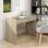 VidaXL Bureau en aggloméré 101x50x76,5 cm Chêne