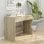 VidaXL Bureau en aggloméré 101x50x76,5 cm Chêne