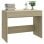 VidaXL Bureau en aggloméré 101x50x76,5 cm Chêne
