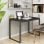 VidaXL Bureau d'ordinateur en aggloméré 110x60x73cm Noir