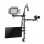 Kimex Streaming Soporte de Mesa para Monitor Luz Cámara y Micrófono de 17" a 32"