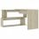 aglomerado de mesa de canto vidaXL 200x50x76cm carvalho