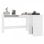 vidaXL Escritorio forma de L madera contrachapada blanco 120x140x75 cm