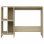 VidaXL Scrivania per notebook in truciolare 102,5x35x75 cm Quercia