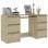 VidaXL Scrivania in truciolato 140x50x77 cm Quercia/Sonoma