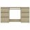 VidaXL Scrivania in truciolato 140x50x77 cm Quercia/Sonoma