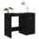 VidaXL Bureau en aggloméré 100x50x76cm Noir
