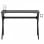 VidaXL Bureau de jeu avec pieds en forme de K 110x60x75cm Noir