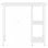 VidaXL Bureau d'ordinateur MDF 80x40x72cm Blanc