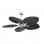 Ventilatore da soffitto Fabrilamp Tropical con Motore e Luce 35W Nichel