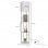 Homcom Lámpara De Pie Con 3 Estantes Para Bombilla E27 Potencia Máx. 40w Blanco