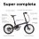 QiCycle C2 Bicicleta Eléctrica Urbana Preta