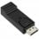 OcioDual Adaptador de DisplayPort DP a HDTV M/H Negro Vídeo Audio 1080p para PC TV Monitor
