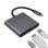 OcioDual USB Typ C auf USB 3.1 Adapterkabel und HDTV-Ausgang Audio-Video-Daten Silber