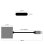 OcioDual USB Typ C auf USB 3.1 Adapterkabel und HDTV-Ausgang Audio-Video-Daten Silber