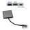 OcioDual USB Typ C auf USB 3.1 Adapterkabel und HDTV-Ausgang Audio-Video-Daten Silber
