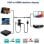 OcioDual VGA zu HDTV Konverter M/H Schwarz Adapter Konverter Video Audio Sound Buchse 3,5mm