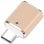 OcioDual USB Typ C 3.0 OTG Adapter Golden