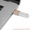 OcioDual USB Typ C 3.0 OTG Adapter Golden