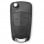 OcioDual Coque de clé télécommande avec 2 boutons pour voitures Opel Noir
