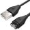 Câble de chargeur de données USB OcioDual pour montre intelligente Garmin noir