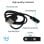 OcioDual Ladekabel für Xiaomi Smartwatch Watch 55 cm Schwarz