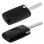OcioDual CE0536 HU83 Coque de clé télécommande avec 3 boutons pour Peugeot/Citroën/Fiat