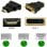 OcioDual HDTV zu DVI-I DL Dual Link Adapter 24+5p M/H Schwarz Videokonverter Schwarz
