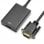 OcioDual VGA-zu-HDTV-Adapterkabel mit Mini-Buchse, 3,5-mm-Audioausgang, schwarzer 1080p-Konverter