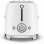 Smeg 2-Scheiben-Toaster im 50er-Jahre-Stil, 950 W, Weiß