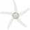 VidaXL Ventilador de Techo con Luz y Mando 75 W Blanco