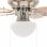 VidaXL Ventilador de Techo con Luz 115W Marrón Claro