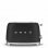 Smeg TSF01BLMEU Tostador 2 Ranuras 950W Negro Mate