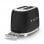Smeg TSF01BLMEU Tostador 2 Ranuras 950W Negro Mate