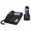 Amplicomms BigTel 1580 Combo 2 Teléfonos para Personas Mayores Negro