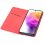 Cool Flip Cover Capa Lisa para Samsung Galaxy A73 5G A736 Vermelha