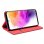 Cool Flip Cover Capa Lisa para Samsung Galaxy A73 5G A736 Vermelha