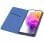 Étui à rabat bleu uni cool pour Samsung Galaxy A73 5G A736