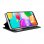 Cool Funda Flip Cover Liso Negro para Samsung Galaxy A41 A415