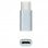 Nanocable Adaptador USB-C a Micro USB Macho/Hembra Gris