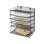 Bandeja Sobremesa Q-connect Kf17289 Metalica Rejilla Negra 6 Bandejas 325x230x390 Mm