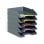 Bandeja Sobremesa Durable Plastico Gris 255x55x330 Mm Pack De 5 Unidades