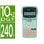 Calculadora Científica Milan M240 Prata 2 Linhas 240 Funções 10+2 Dígitos Verde Turquesa Com Tampa
