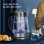 Aigostar Cris Hervidor de Agua con Infusor 1.7L 2200W Plata/Negro