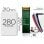 Fellowes DIN A4-Bindedeckel, schwarzes Polypropylen, 280 Mikron, 100er-Pack
