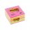 Bloco de notas adesivas remover e colocar post-it 76 x 76 mm cubo rosa neon 450 folhas