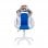 Silla Gamer DRW Sticker Blanco-Azul